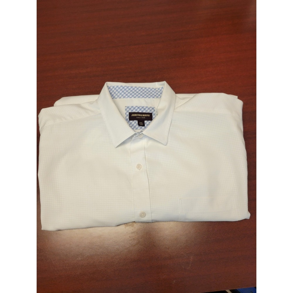 Johnston & Murphy Shirt  XXL  White casual button-up Long sleeve formal, casual - Picture 4 of 4